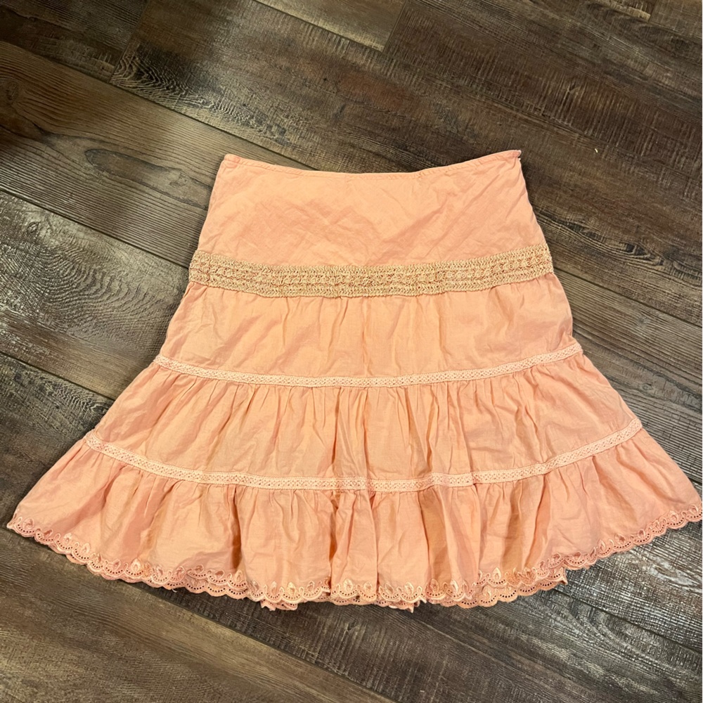 Guess Jeans peach cotton skirt